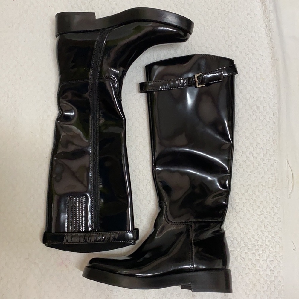 FP x Jeffrey Campbell Black Leather Boots - Picture 3 of 10